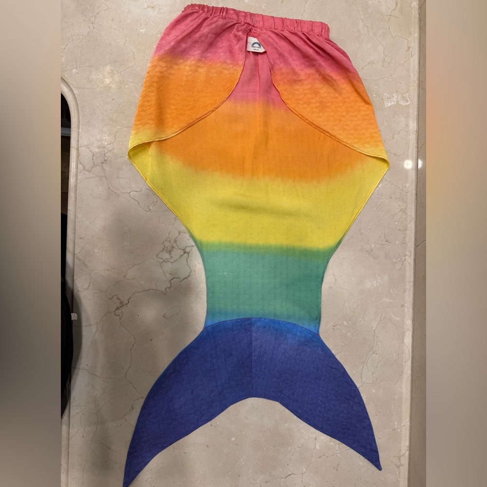Sarah’s Silk Rainbow Mermaid Tail (Costume)